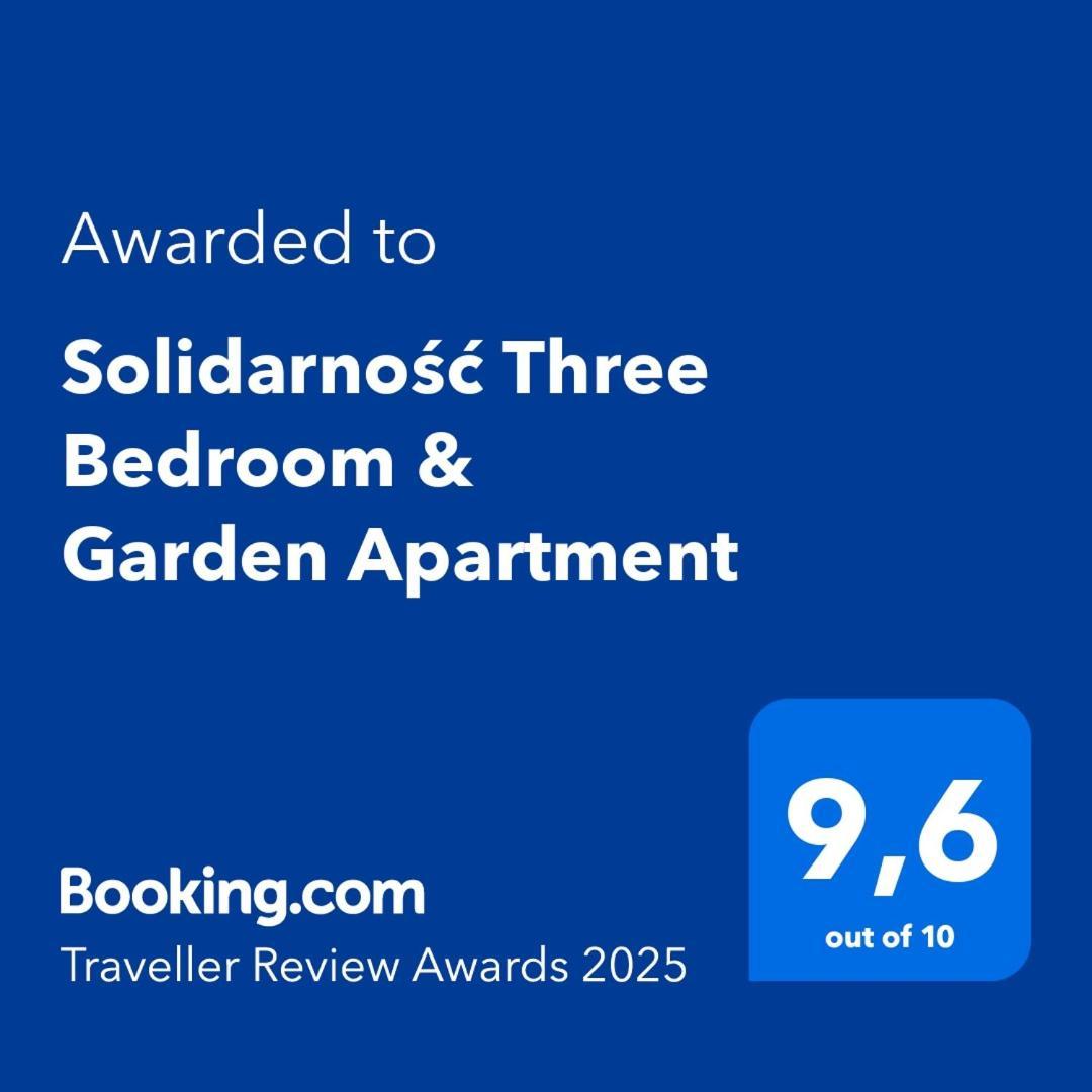 Solidarnosc Three Bedrooms & Garden Apartment Gdansk Dış mekan fotoğraf
